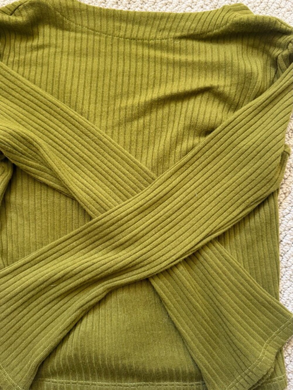 Reformation Gellar Knit Top - Green (Small) - Picture 5 of 6